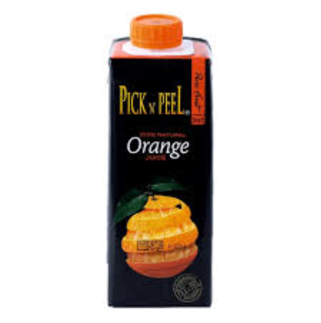 PICK N PEEL JUICE ORANGE 250ML TETRA